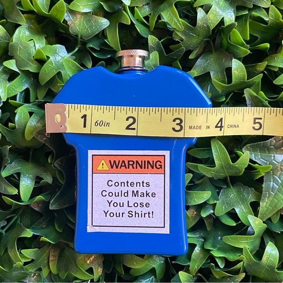 Blue Flasks are so fun to keep your spirits in. Measurements are in photos. - Picture 7 of 9